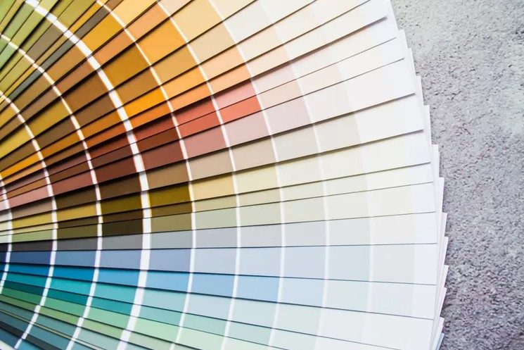 A fan of color swatches Knoxville Painters